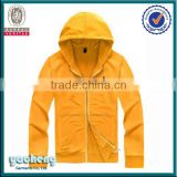 OEM new design men yellow hoody jacket