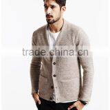 Custom 100% Cotton Long Thick Knitted Sweater Men Cardigan Sweater thumbnail-2