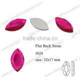 Hot Sale Navette Shaped Flat Back Jewelry Decorative Glass Stones thumbnail-6