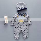 2017 Autumn New Design Bear Pattern Baby Boy Clothes Romper thumbnail-2