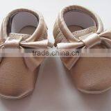 Soft Leather Baby Shoes Blue Soft Leather Sole Sequins for China Handmade Moccasins Kids Shoes thumbnail-2
