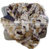 CX-D-61 100% New Zealand Fox Fur Handmade Residential House Carpet and Rug thumbnail-2