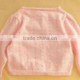 Wholesale Pure Cotton Crochet Knitted Button Down New Born Little Baby Sweater thumbnail-2
