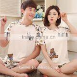 100% Cotton Latest Design High Quality Romantic Couple Animal Pajamas thumbnail-4