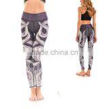 2017 Wholesale Online Shopping Cheap High Waist Custom Design Fitness Pants Yoga Leggings For Women thumbnail-3