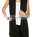 Cheap China Wholesale Clothing Women's Draped Open Front Jersey Knit Vest thumbnail-3