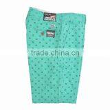 Twill Washed Out Classic Loose Green Chino Shorts For Men thumbnail-4