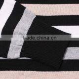 Knitted Mens Black Striped Sweaters thumbnail-4