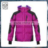 Ladies Long Down Jacket Nylon Windbreaker thumbnail-1
