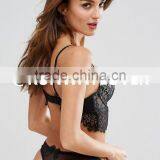 Runwaylover Sexy Black Lace Sexy Lace Bra and Panty Set thumbnail-2