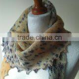Unique Hand Knit Scarf - Knit Scarf - Hand Knit - Spring Scarf - Modern Scarf - Asymmetric Scarf thumbnail-4