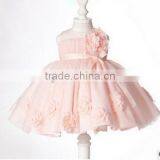 Wholesale European Kids Wear 2015 Spring Red Flower Girl Dress Sewing Patterns thumbnail-1