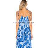 Custom Print Bohemian Dress Plus Size Flowing One Piece Maxi Dress thumbnail-6