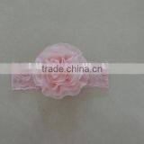 Baby Lace Tulle Headband Cotton Flower Elastic Craft Floral Kids Hairband 2016 Wholesale thumbnail-2