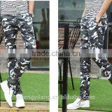 Stylish Men Casual Jogger Pants / 100% Cotton Camo Pants /Zip Pants P170214 thumbnail-3