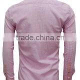 Latest Shirt Designs Pink Linen&cotton High Fashion Casual Shirts for Men thumbnail-3