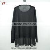 Black Design Hand-Knitted Models Sweaters For Girls thumbnail-2