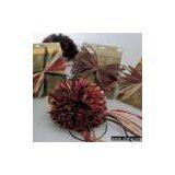 Sell Rayon Raffia Pom Pom Bow thumbnail-1