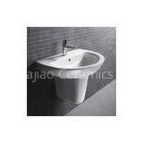 500x460x840mm D206 Bathroom Unique Pedestal Wall Hung Wash Basins Cloakroom Sink thumbnail-1
