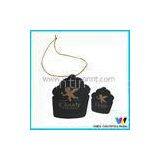 Cupcake Shaped Black White Matt Printable Paper Tags With Golden Logo