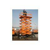 Four Wheel Hydraulic Scissor Lift Platform thumbnail-2