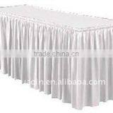 Table Skirting Wedding Table Skirt Cover Table Skirt for Banquet Polyester Table Skirt Satin Table Cover: