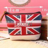 Unisex Cheapest Canvas Cartoon England Style Retro Small Coin Change Purse Lady Mini Coin Wallet Key Car Pouch Little Money Bag thumbnail-5