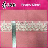 Top Quality White Milk Silk Bridal Embroidery Sewing Wedding Lace Trimmings Chemical Lace Trim White thumbnail-1