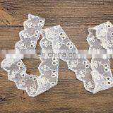 OLTK0311G Poly Fringe 3.8cm Embroidered Net Lace Trimming With Mesh thumbnail-6