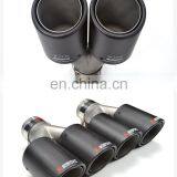 High Quality Custom Akrapovic Carbon Fiber Exhaust Tail Pipe Car Muffler Tips With Ss304 Clamp thumbnail-2