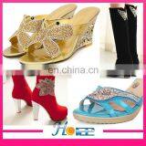 Handmade Lady Sandal Accessories Flip Flop Beads Flower Decoration thumbnail-6