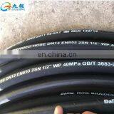 Professional Supply High Pressure 4-Steel Wire Reinforcement Spiraled Rubber Hydraulic Rubber Hose thumbnail-2