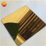 JYFM007 Factory Wholesale 304 Gold Mirror Finished Color Decorative Stainless Steel thumbnail-2