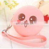 Round Mini Coin Wallets Earphones And Coin Key Assort Storage Bags Fashion Women Silicone Purse thumbnail-6