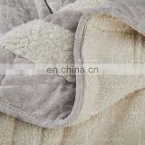 100% Polyester Face Super Soft Flannel Fleece Back Sherpa Fabric Bedding Set thumbnail-4