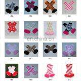 Toddler Chiffon Ruffle Knee Pads Leg Warmers Girls Boutique Lace Ruffle Leggings 118styles for Choose thumbnail-4