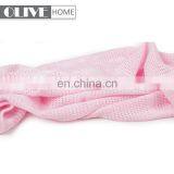 Low Price Cotton Knit Baby Air-conditioner Soft Knitted Throw Muslin Swaddle Blankets Bamboo Blanket for Kids thumbnail-7