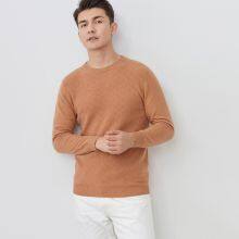 Spring and Autumn Men Crew Neck Long Sleeves Knitted Pullover Garment for Sale thumbnail-3