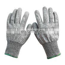 PU Coating Palm Glass Fiber Resistant HPPE Cut Resistant Gloves thumbnail-4