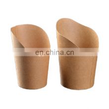 Disposable package kraft paper french fries box fried food fast food cup