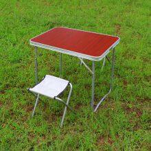 Portable Folding Picnic Outdoor Table Metal Square Modern BBQ Mini Table thumbnail-3