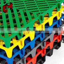 50Mm Black Orange Squared Custom Decoration Defender Mezzanine Workshop Turf Tile Grid Floor For Children Kid Play thumbnail-5
