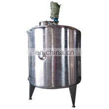 1000 liter steam heating sugar syrup mixing tank