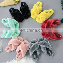 2020 Winter Furry Muffin Thick Bottom Slide Ladies Women's Sandals for Women and Ladies thumbnail-3