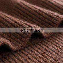 Custom Design Women's Oversized Round Neck Knit Tops Plus Size Casual Solid Pattern Cashmere Sweater Pullover Winter ODM Supply thumbnail-4