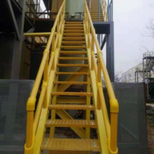 Complete FRP Stair & Platform, Anti-Slip & Corrosion Resistant, Insulated Platform for Power & Chemical thumbnail-2