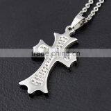 Diamond Cross Necklace Pendants, High-grade Stainless Steel Diamond Necklaces thumbnail-3