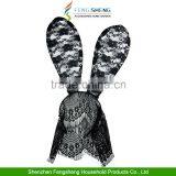 Halloween Costume Party Rabbit Bunny Ears Headband With Lace Eye Mask thumbnail-5