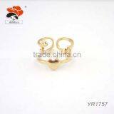 Gold Plating Two Layer Sweet Love And Heart Shaped Favourite Ring thumbnail-1