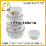 Melamine storage bowl; round storage bowl